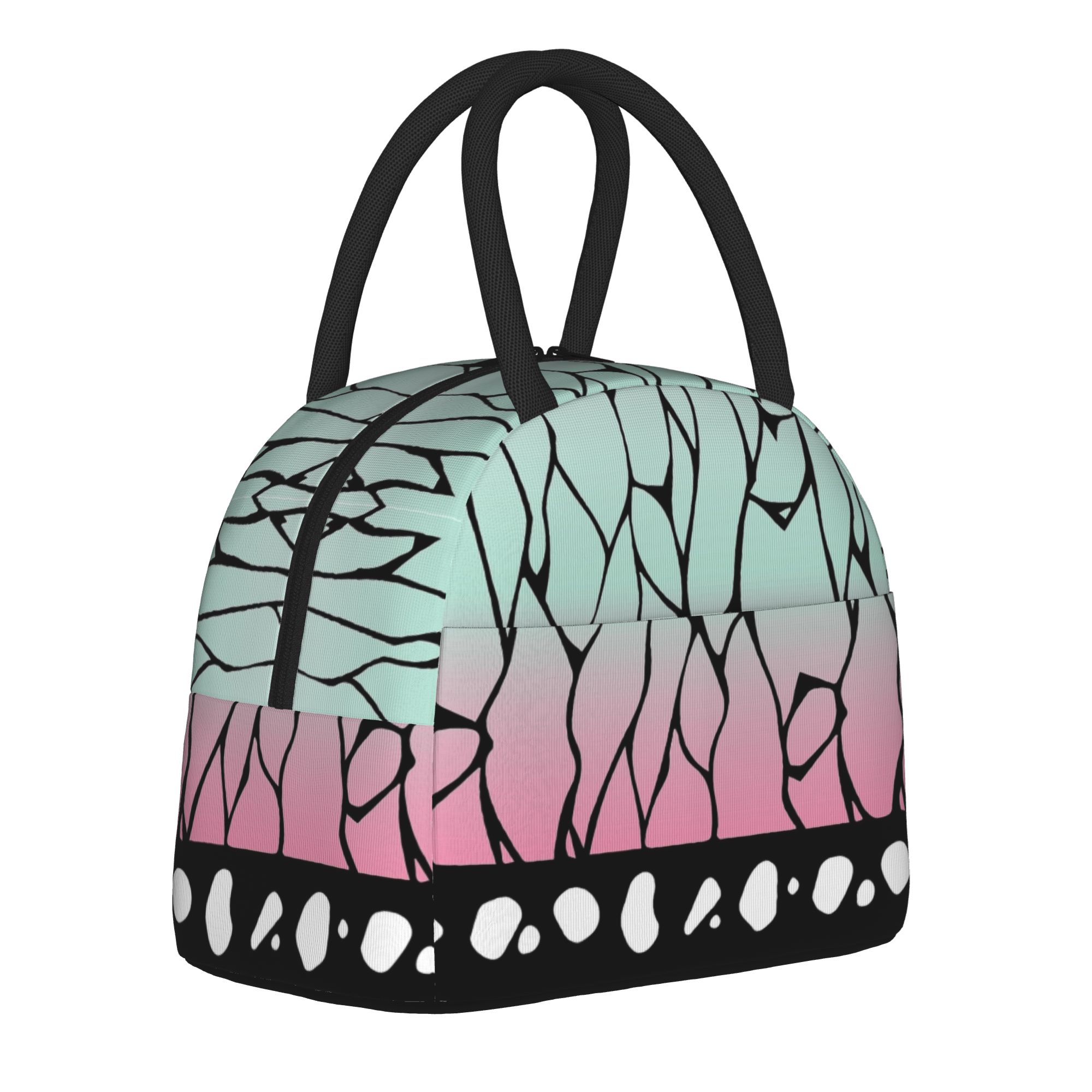 Tote Bag Sublimation - 悪魔アニメ断熱ランチバッグサーマルバッグ再利用可能、食事容器小町しのぶ大容量トートランチボックス食品ハンドバッグ