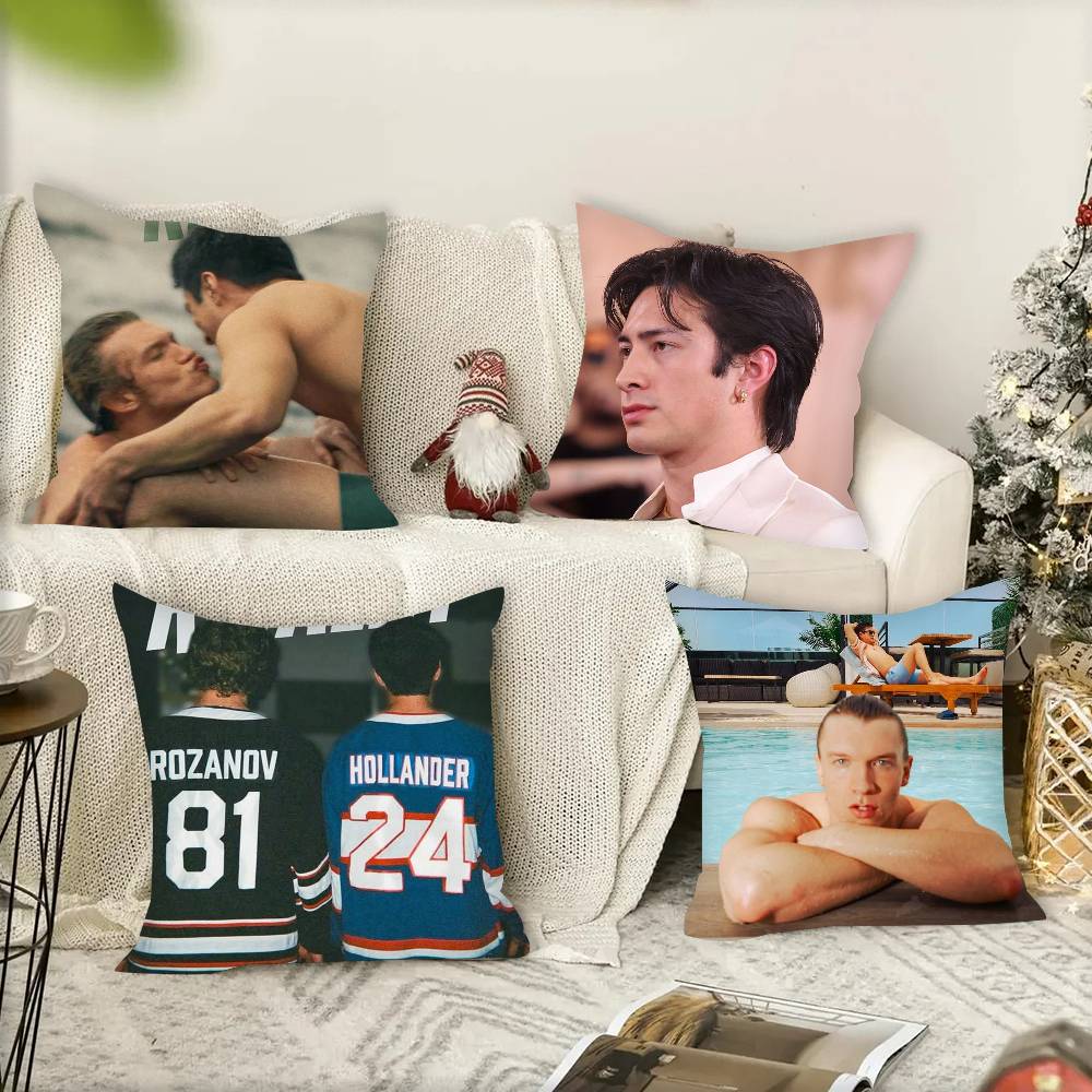 Pillow Cover Sublimation - 1PC 人気テレビヒートライバルリティ枕カバー正方形寝室ソファレジャー快適クッション車ホームデコレーション