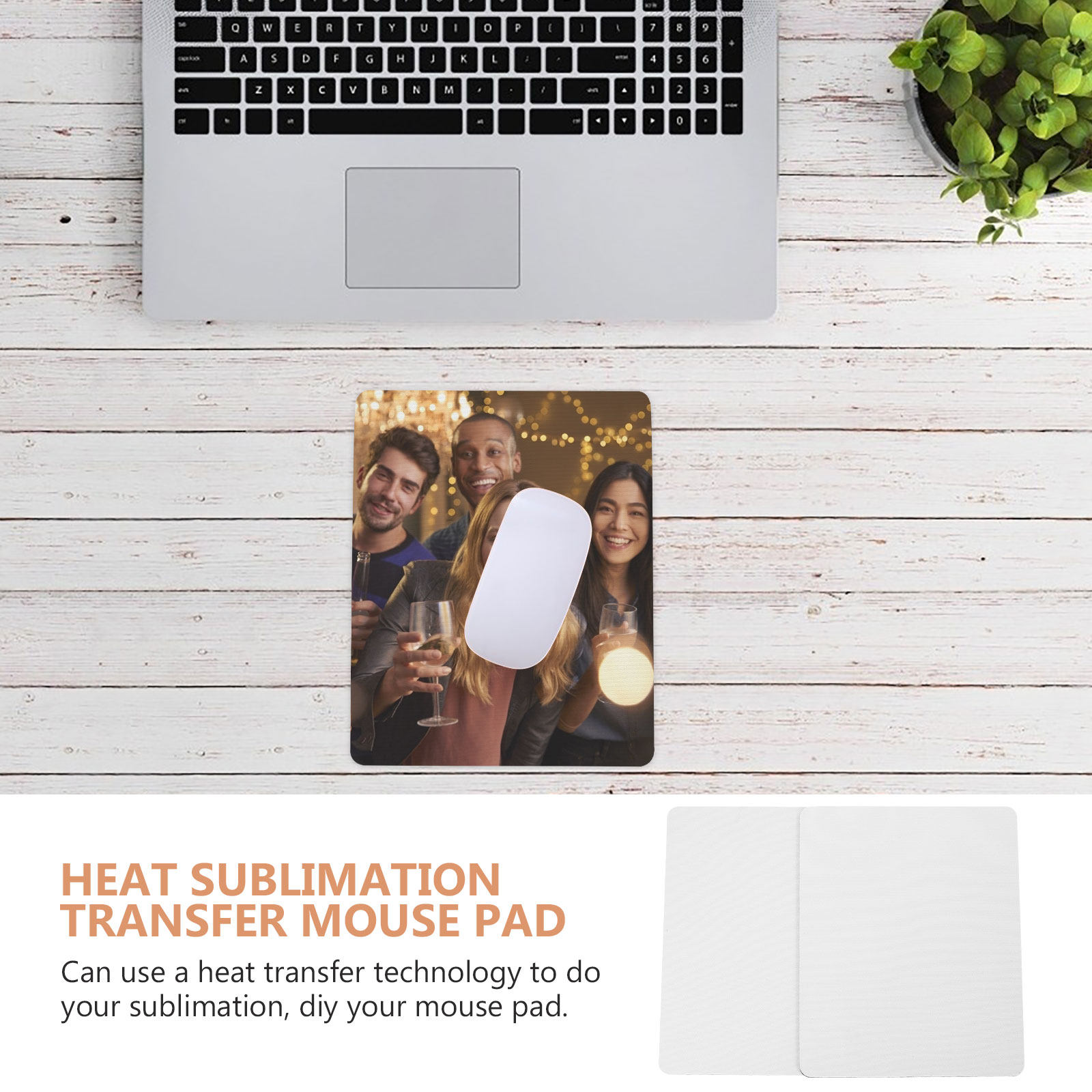 5枚セット昇華印刷用無地マウスパッド、大型ゴム製滑り止めデス - Mouse Pad Blank Sublimation のレビューと価格
