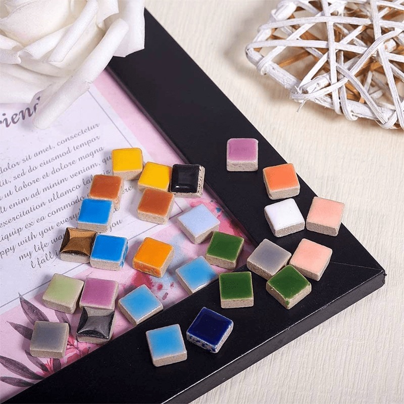 100g角型セラミックモザイクタイル磁器モザイクタイルDIY - Ceramic Tile Blank のレビューと価格