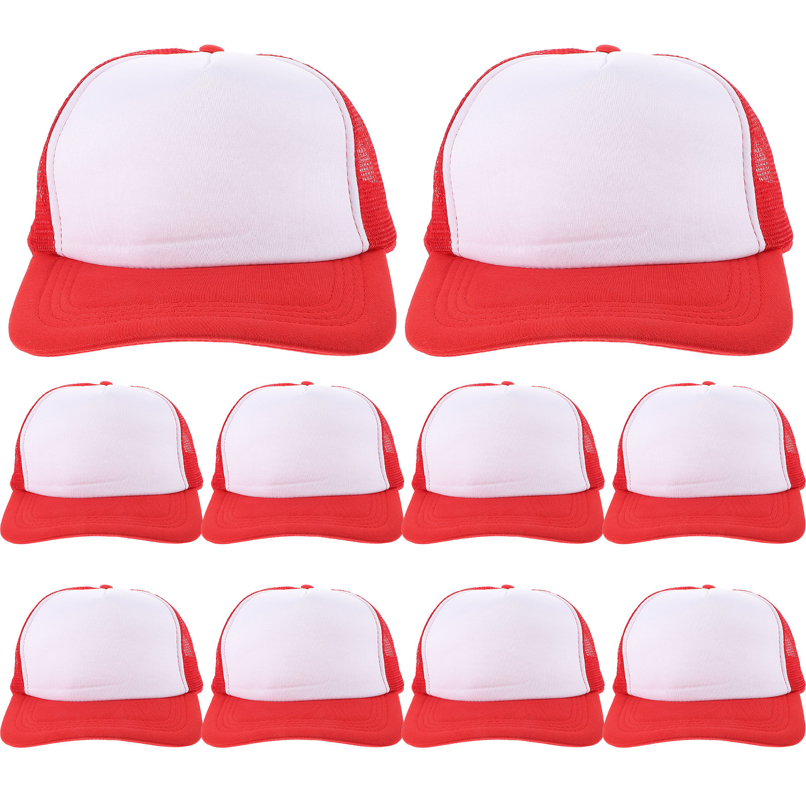 10個入り 無地メッシュ野球帽 DIY昇華プリントキャップ  - Hat Sublimation Blank のレビューと価格