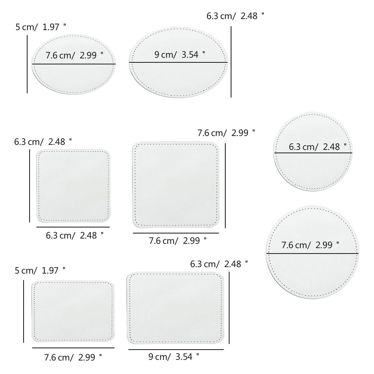昇華ブランク レザーレット 帽子用ワッペン アイロン接着 粘 - Hat Sublimation Blank のレビューと価格